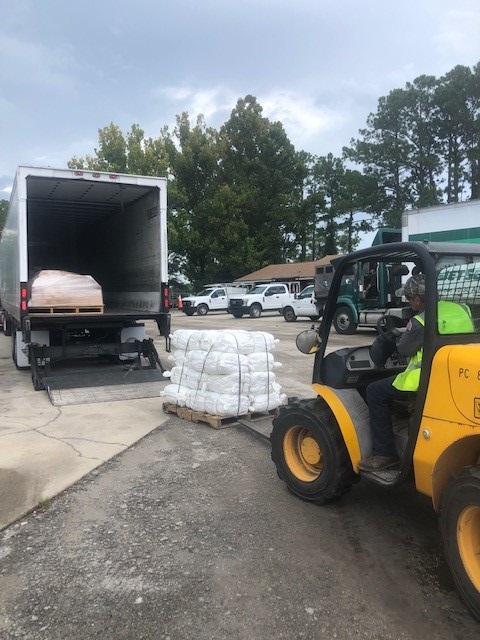 Sandbags delivered for residents to take home