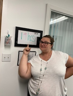 Lisa Asbill at the EOC