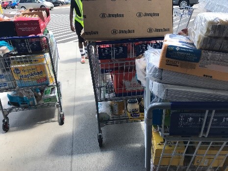 Photo: Groceries to feed City employees